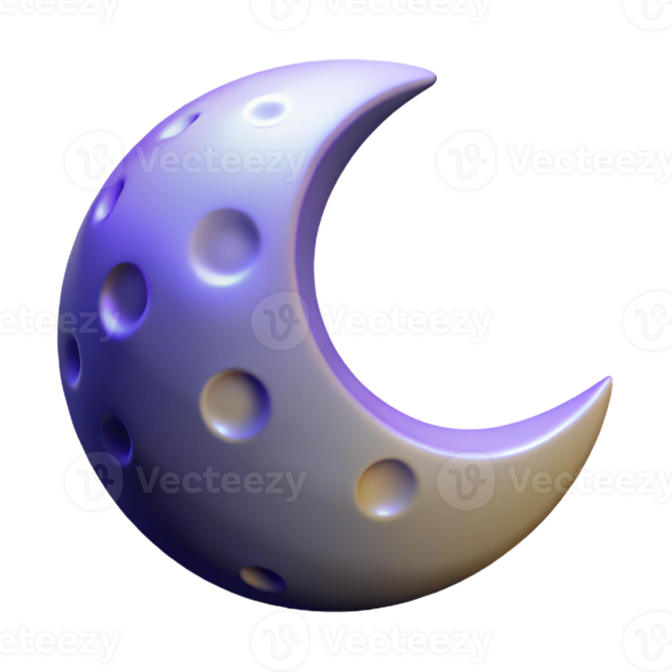 elegant rustic A single, stylized moon professional png
