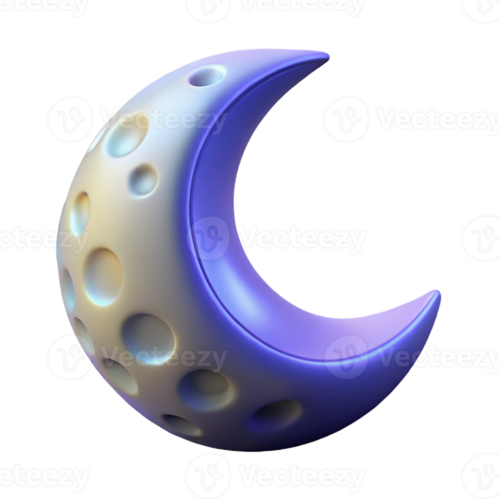 extraordinary abstract A single, stylized moon premium png