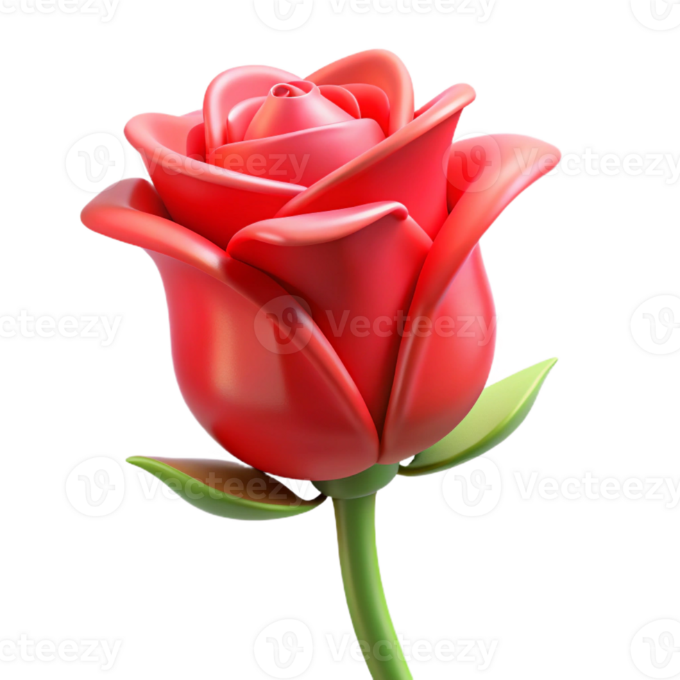 extraordinary rustic Single red rose bud premium png