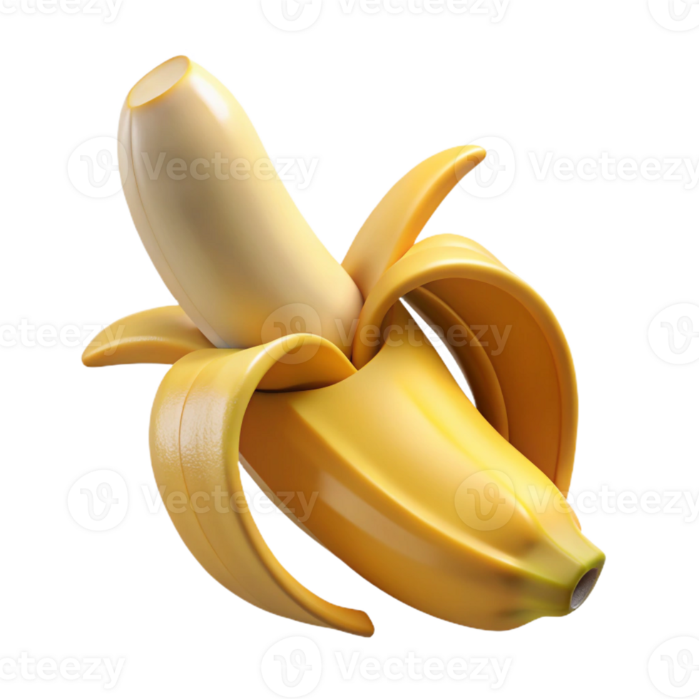 impressive abstract Ripe banana peel partially open genuine png