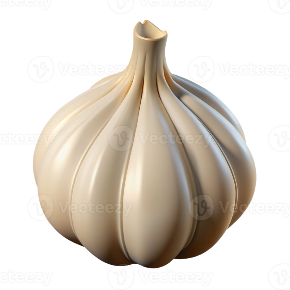 wonderful minimalist Single garlic clove, peeled high quality png