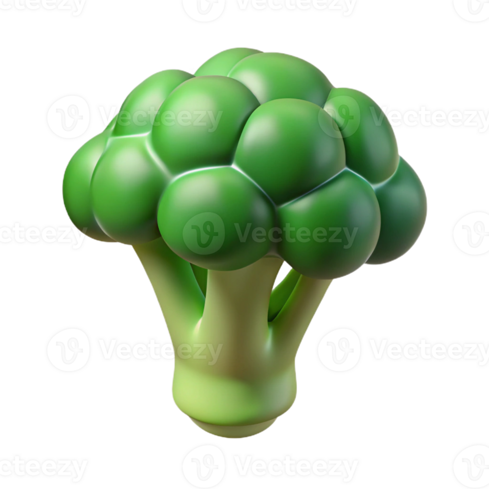 beautiful creative Broccoli floret high resolution png