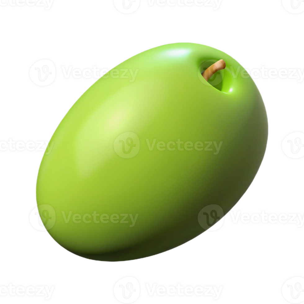 wonderful contemporary Single green olive authentic png