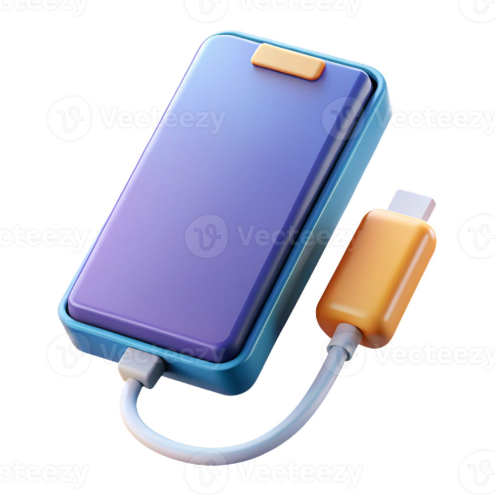 magnificent traditional Power bank charging a smartphone authentic png