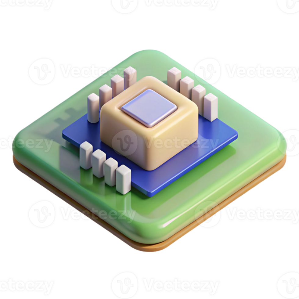 magnificent traditional Microchip on a circuit board exclusive png