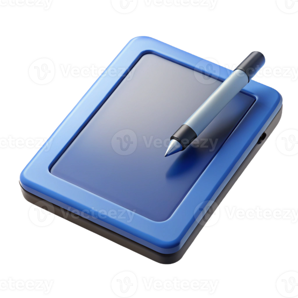 magnificent modern Tablet computer with stylus premium png