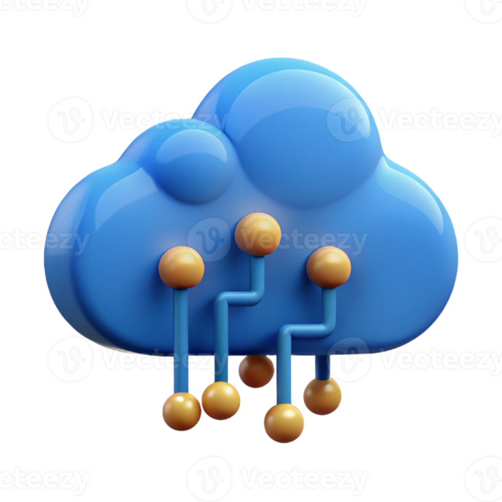 impressive artistic Cloud computing symbol made of binary code high quality png