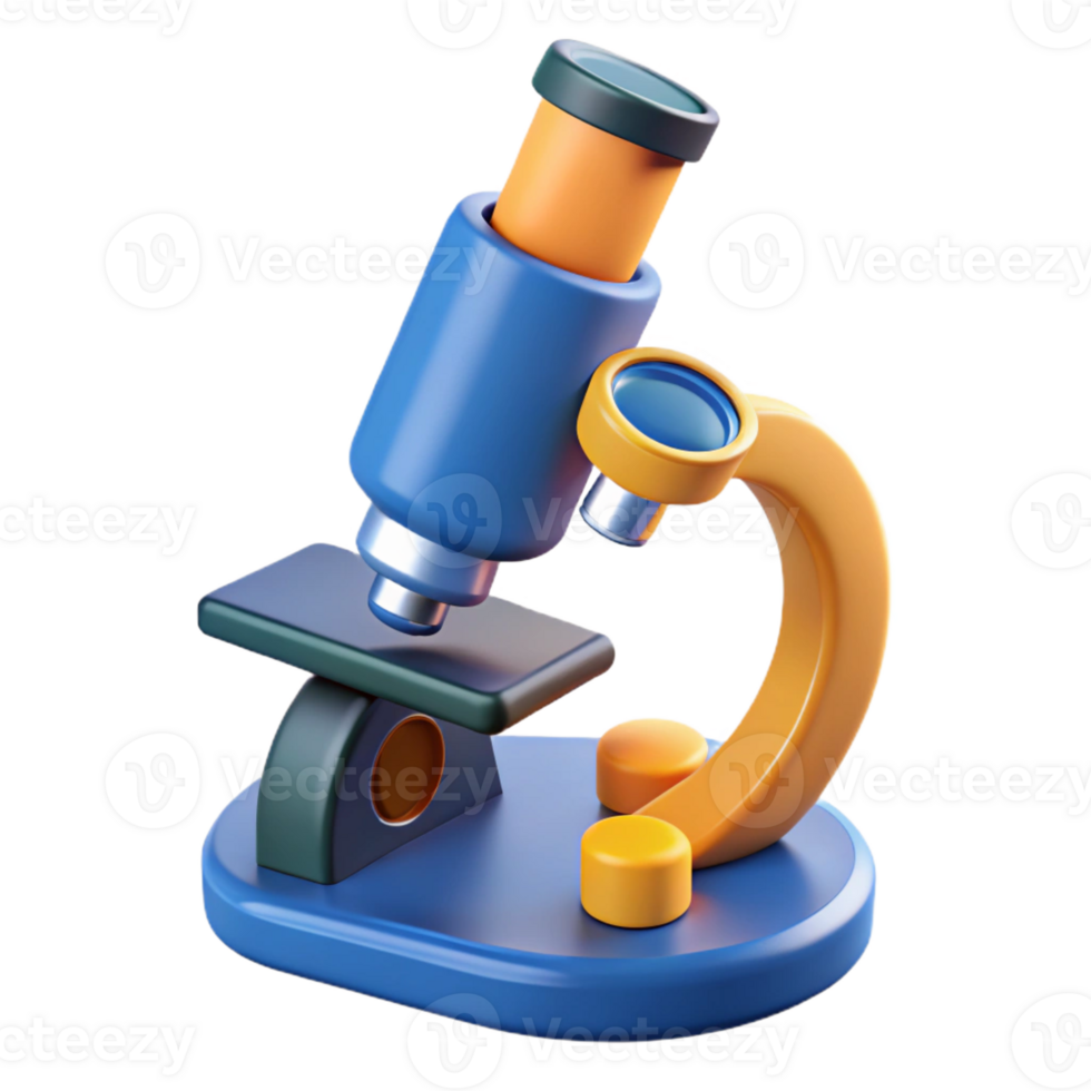 impressive creative Microscope with slide authentic png