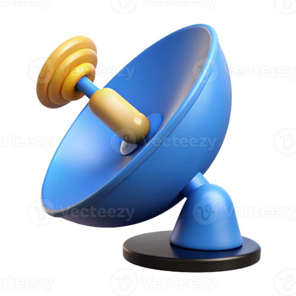 dramatic creative Satellite dish receiving signal high quality png