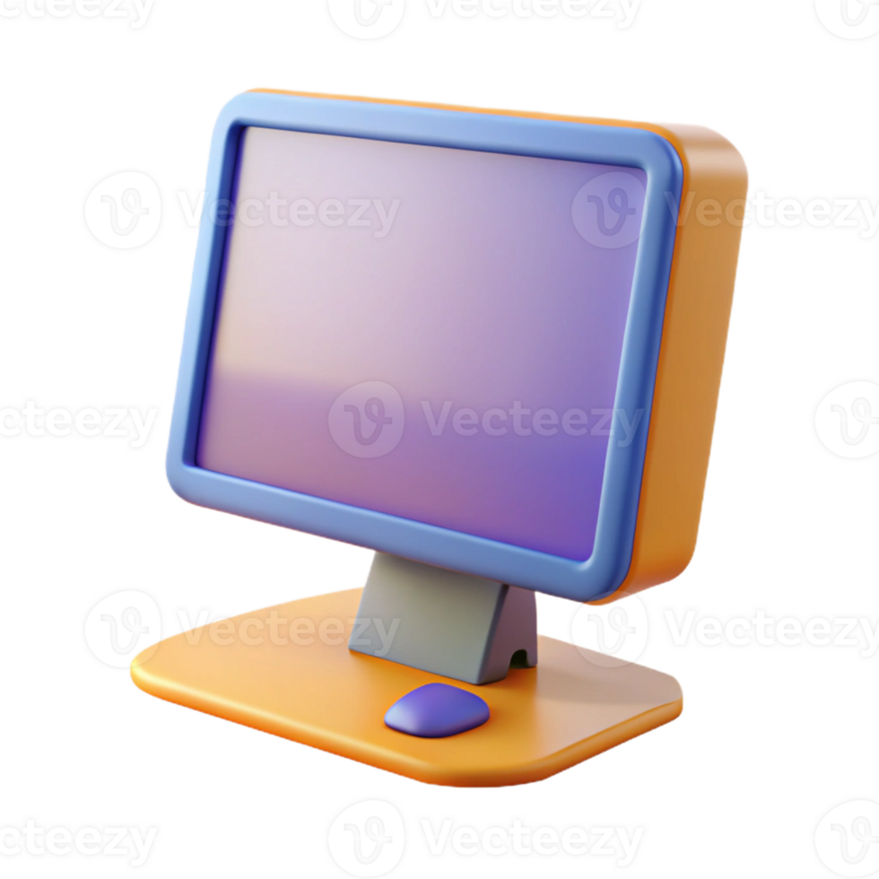 magnificent contemporary Desktop computer with monitor professional png