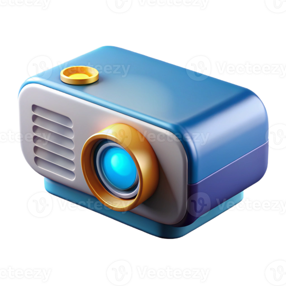 stunning contemporary Projector projecting an image high resolution png