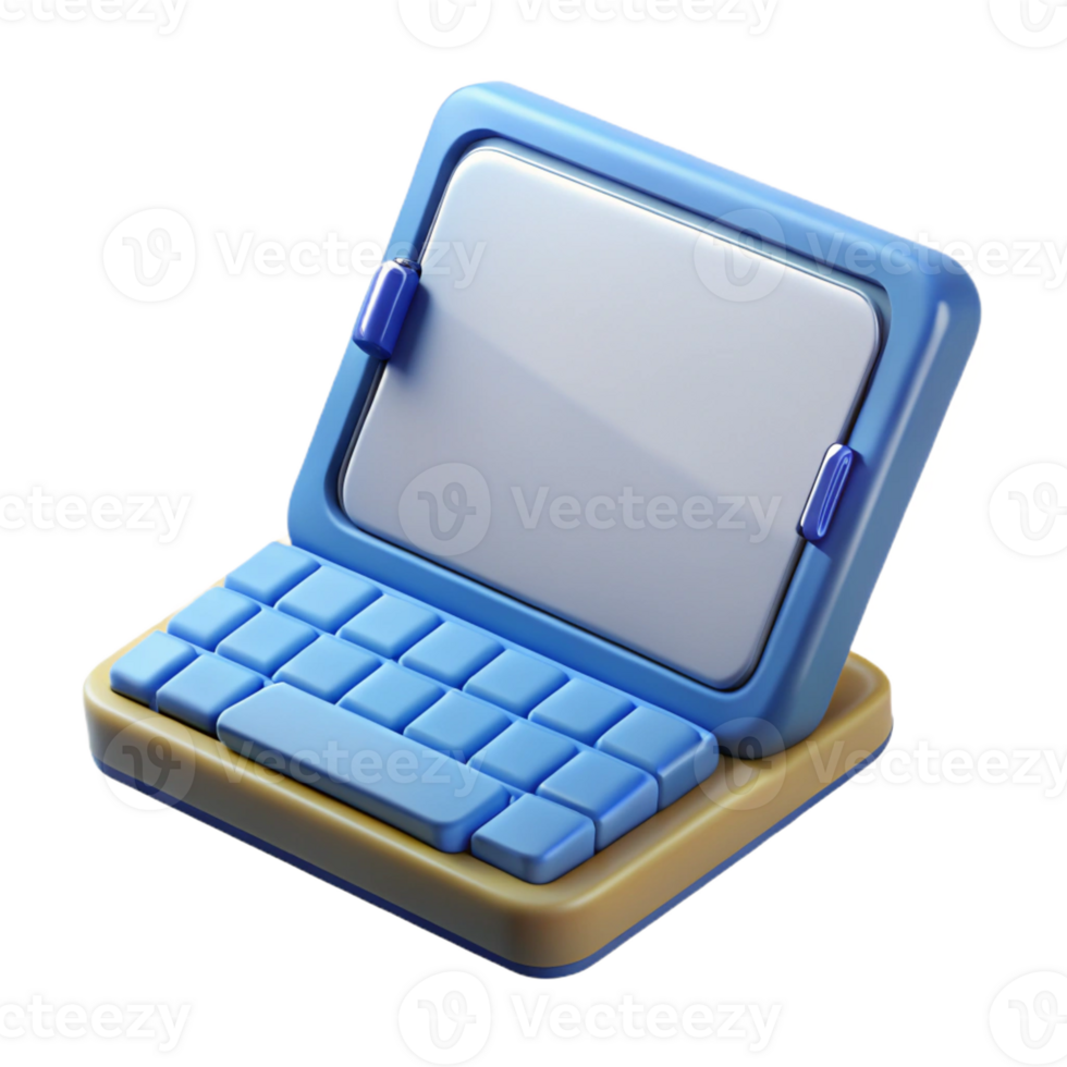 impressive contemporary Tablet computer with keyboard case high resolution png