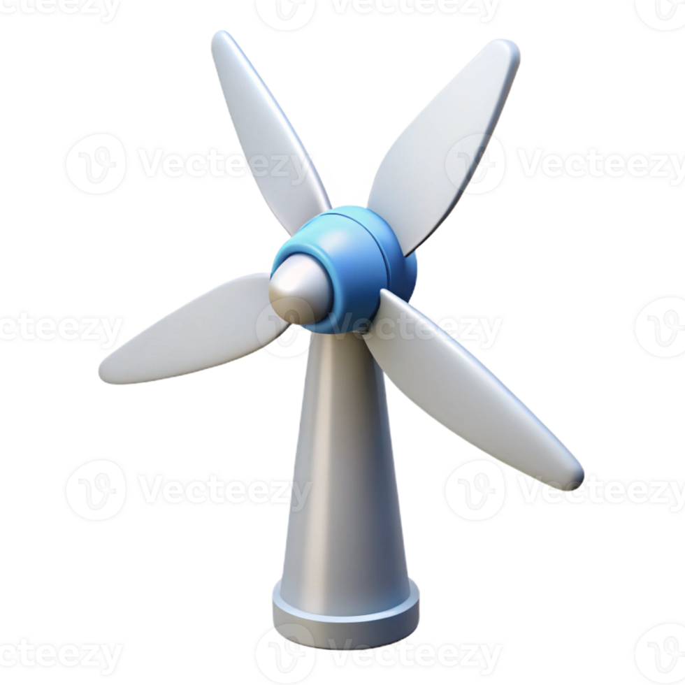 elegant contemporary Wind turbine blade, high resolution png