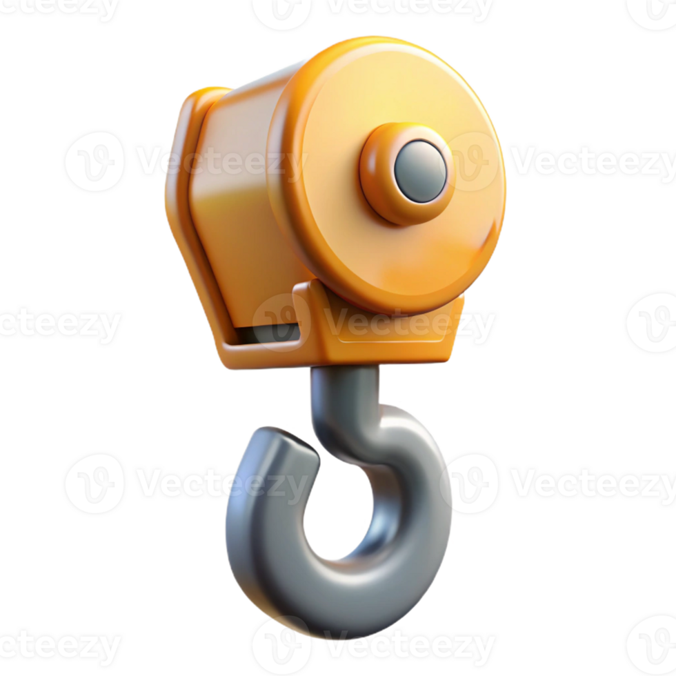 extraordinary modern Construction crane hook, exclusive png