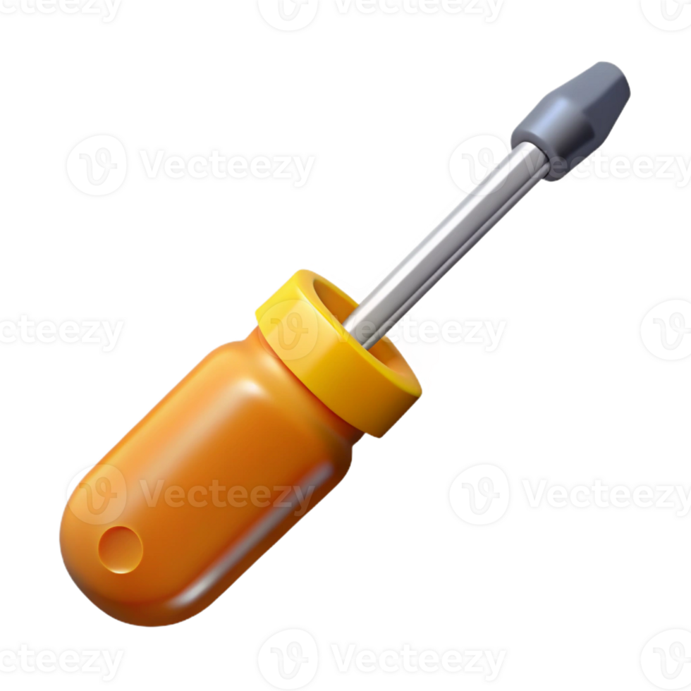 wonderful rustic Screwdriver, detailed png