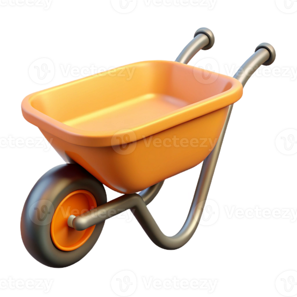 magnificent traditional Wheelbarrow, high resolution png