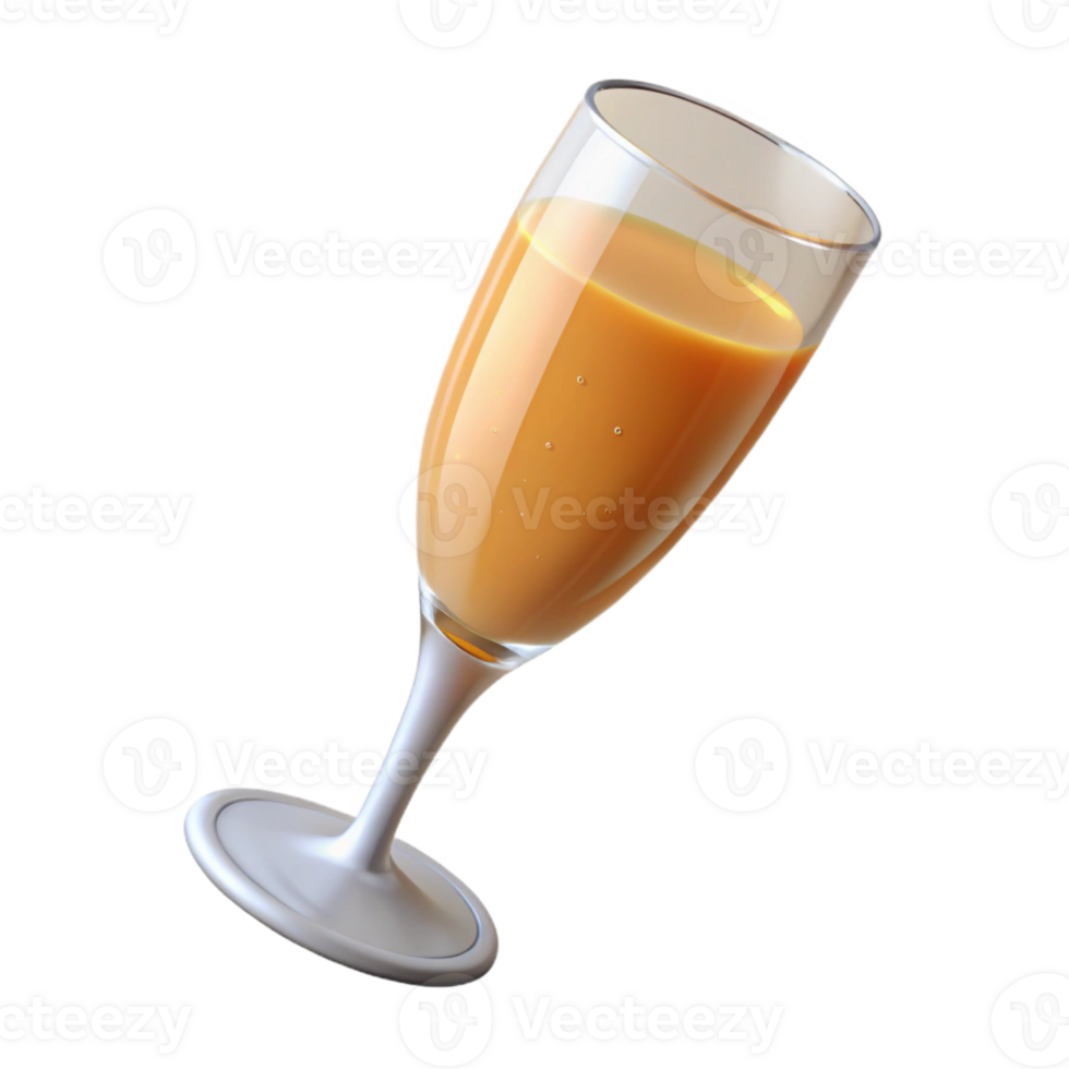 vibrant artistic A glass of overflowing champagne, 4K png