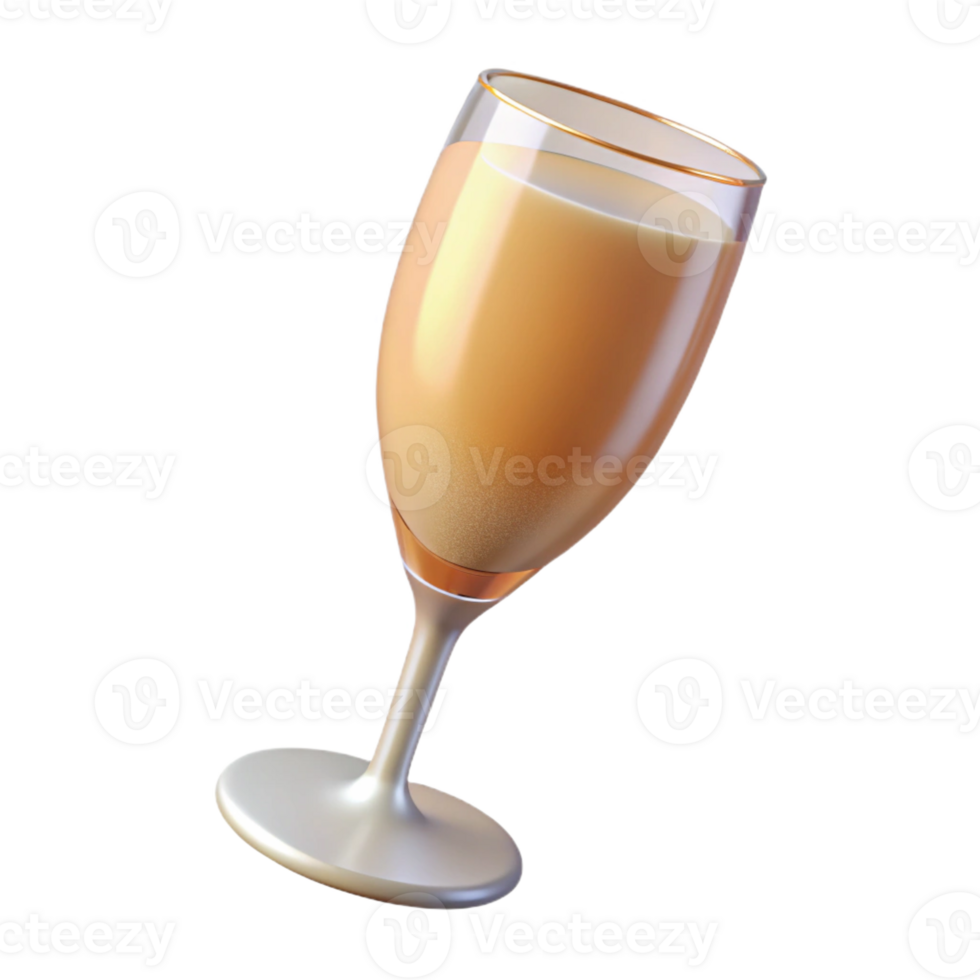 dramatic classic A glass of overflowing champagne, genuine png
