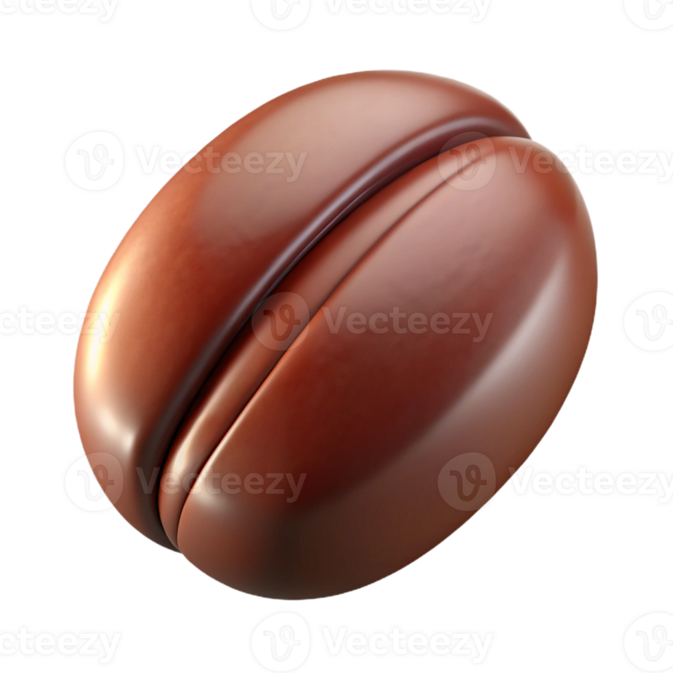 stunning classic A coffee bean, close-up, detailed png
