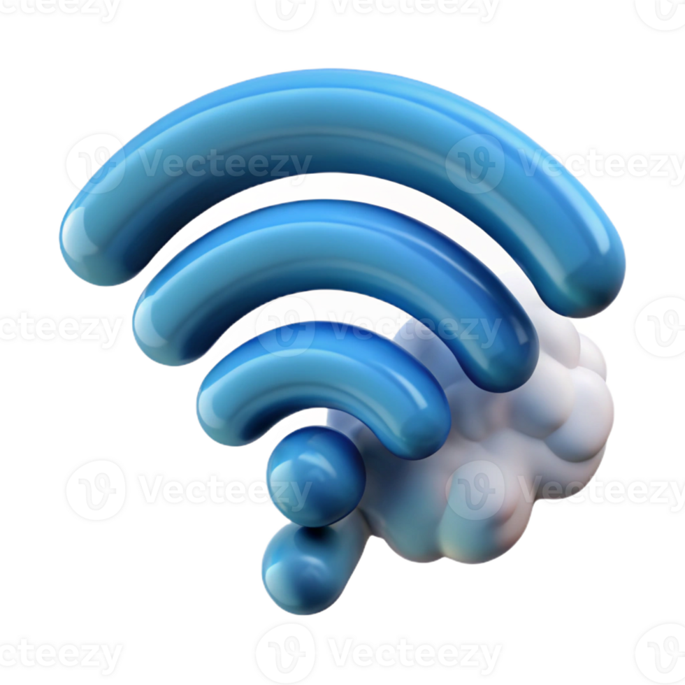 vibrant creative A wifi symbol made of smoke, exclusive png