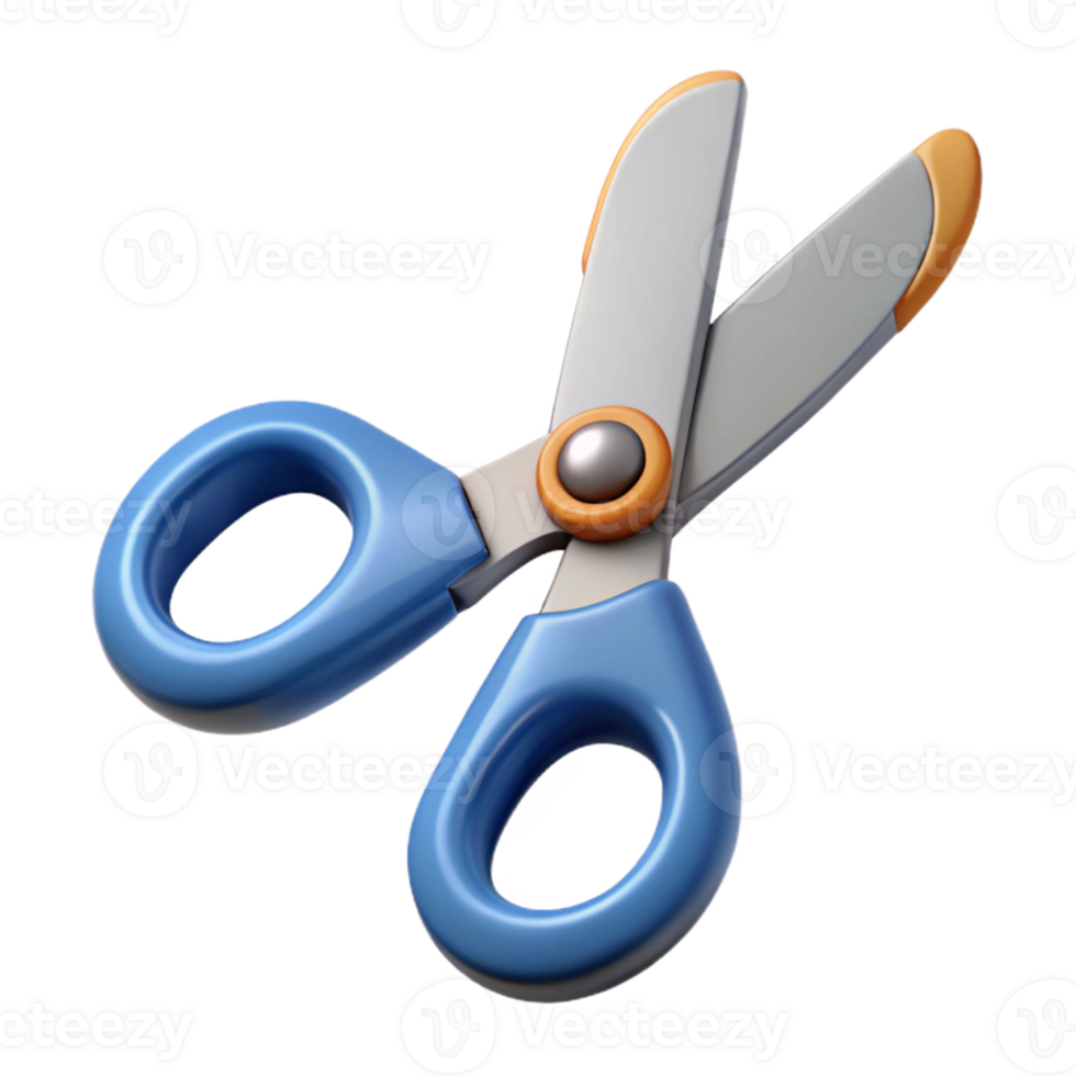 impressive creative A pair of scissors, open and sharp, professional png