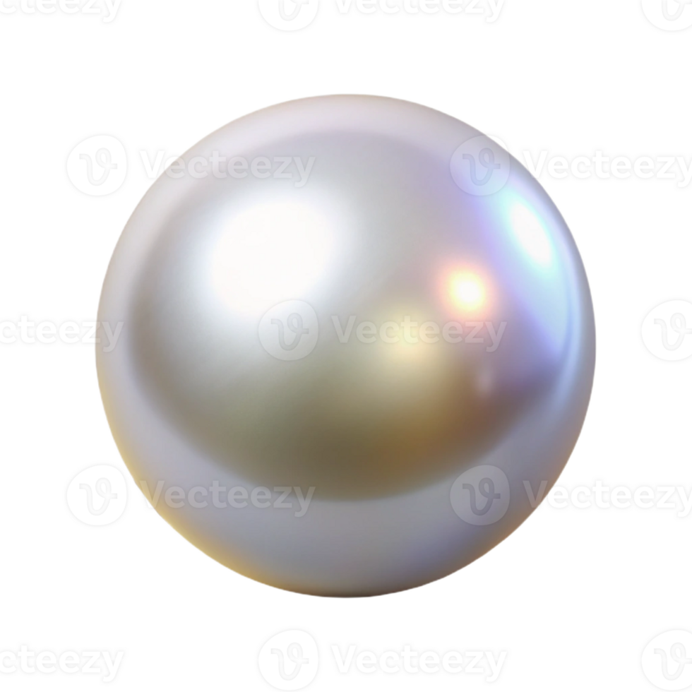 impressive artistic A single pearl, lustrous and white, original png