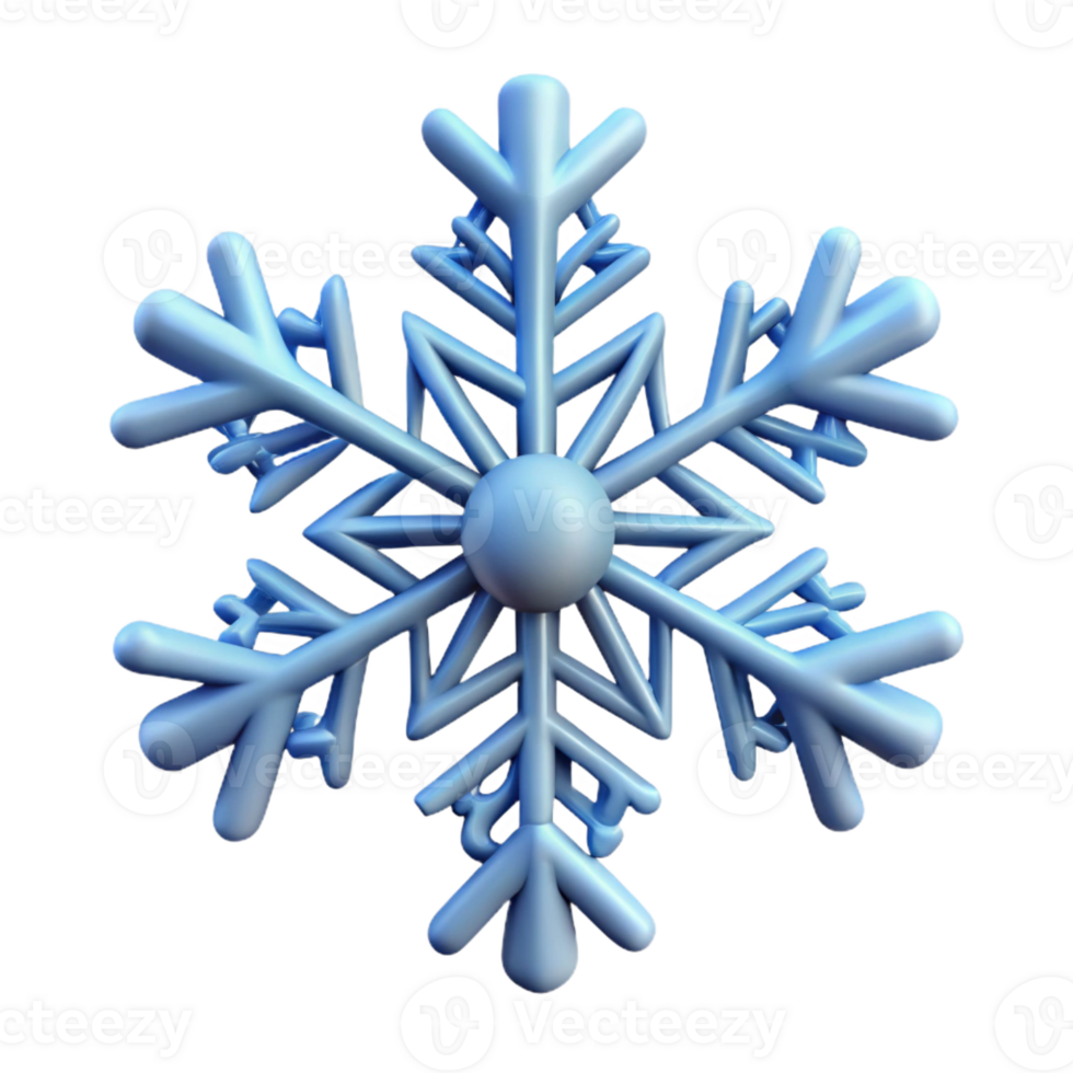 beautiful rustic A single snowflake, intricate and unique, original png