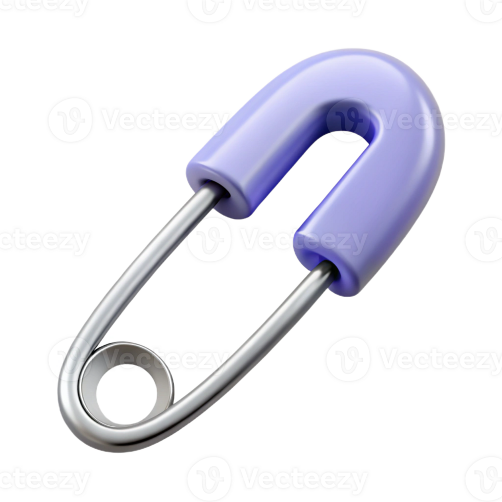 dramatic artistic A safety pin, closed and secure, high quality png