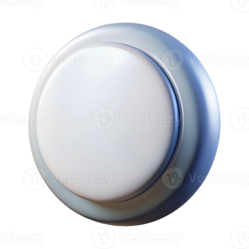 beautiful rustic A button, round and white, detailed png