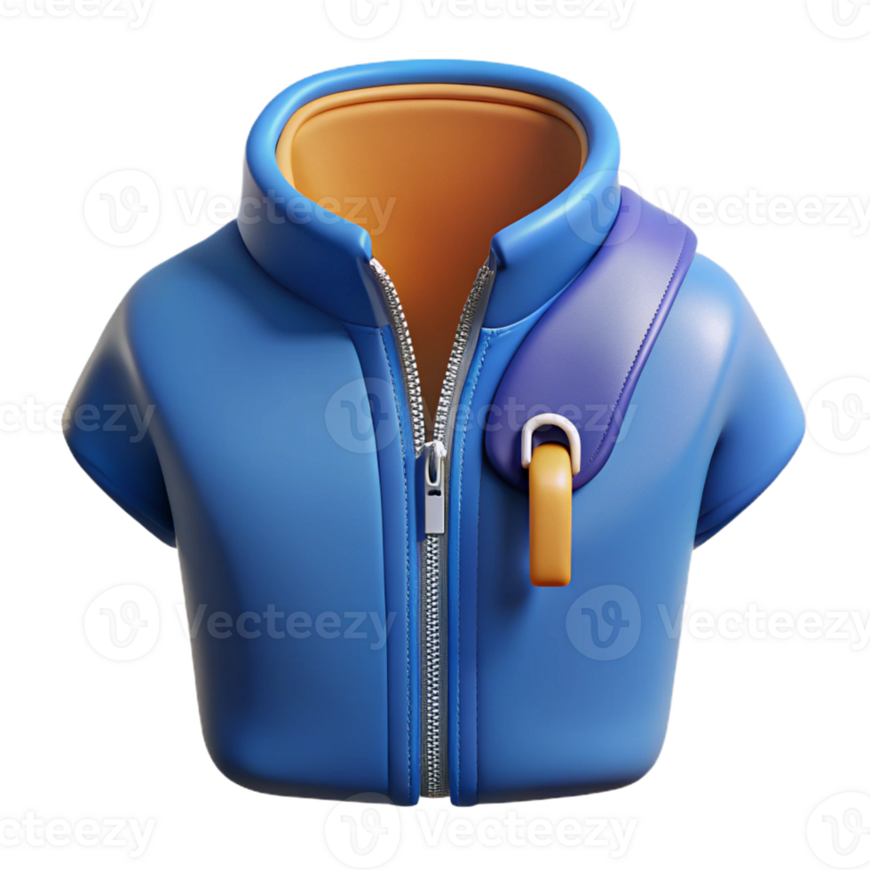 magnificent minimalist A zipper, half-zipped, 4K png