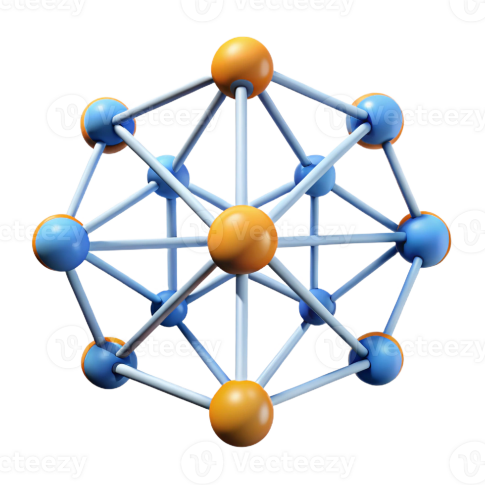 elegant modern A complex network of interconnected lines and nodes premium png