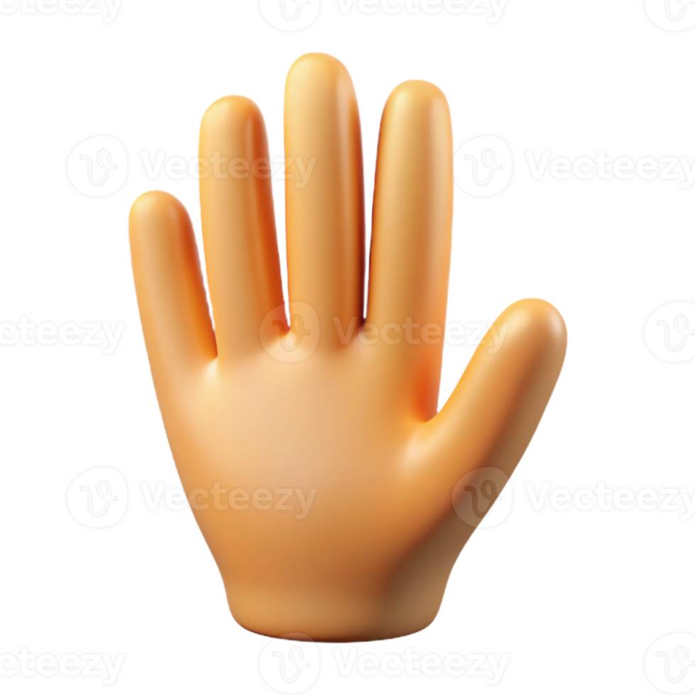 vibrant rustic A single, stylized hand with elongated, elegant fingers premium png