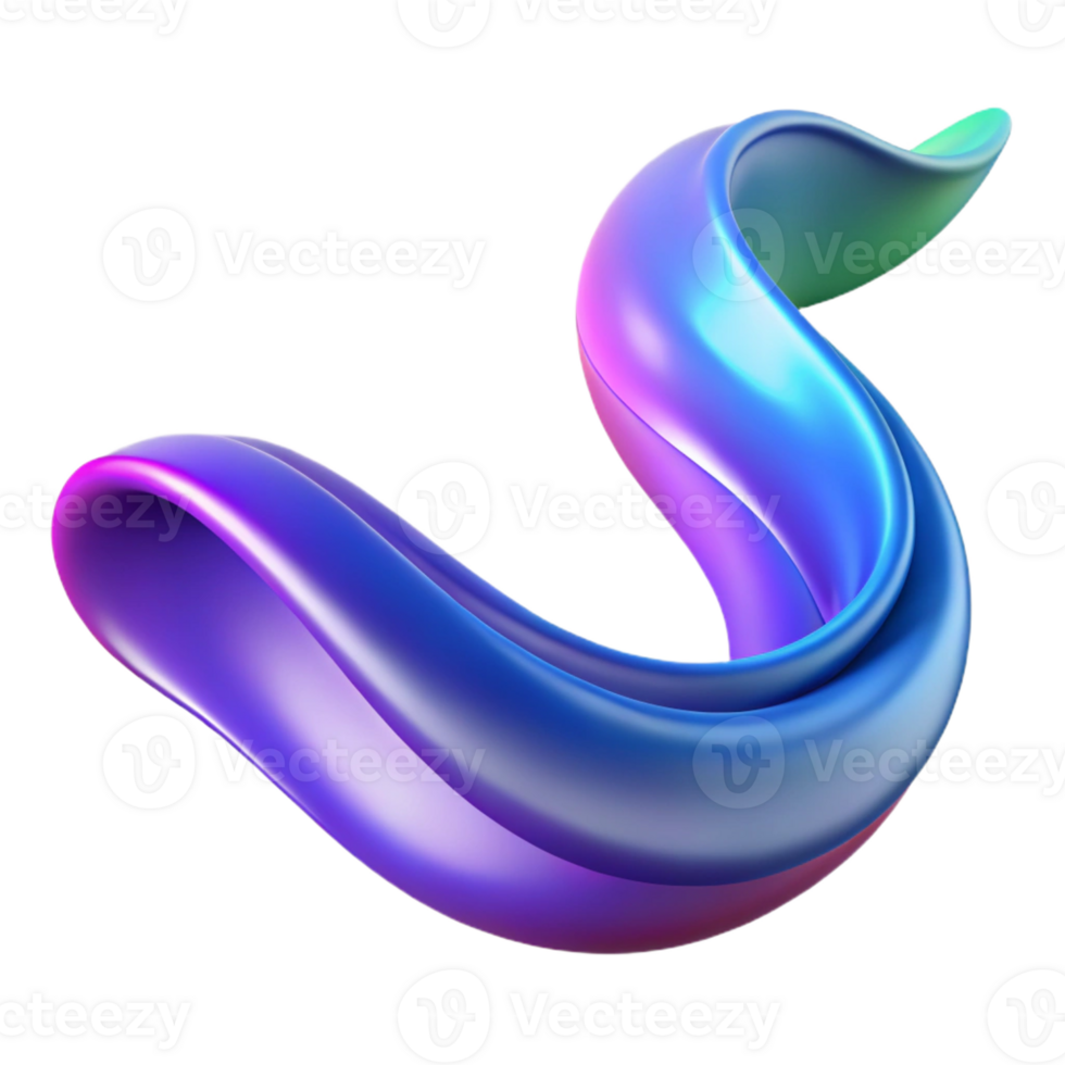 beautiful classic A flowing, abstract wave with a gradient color scheme authentic png