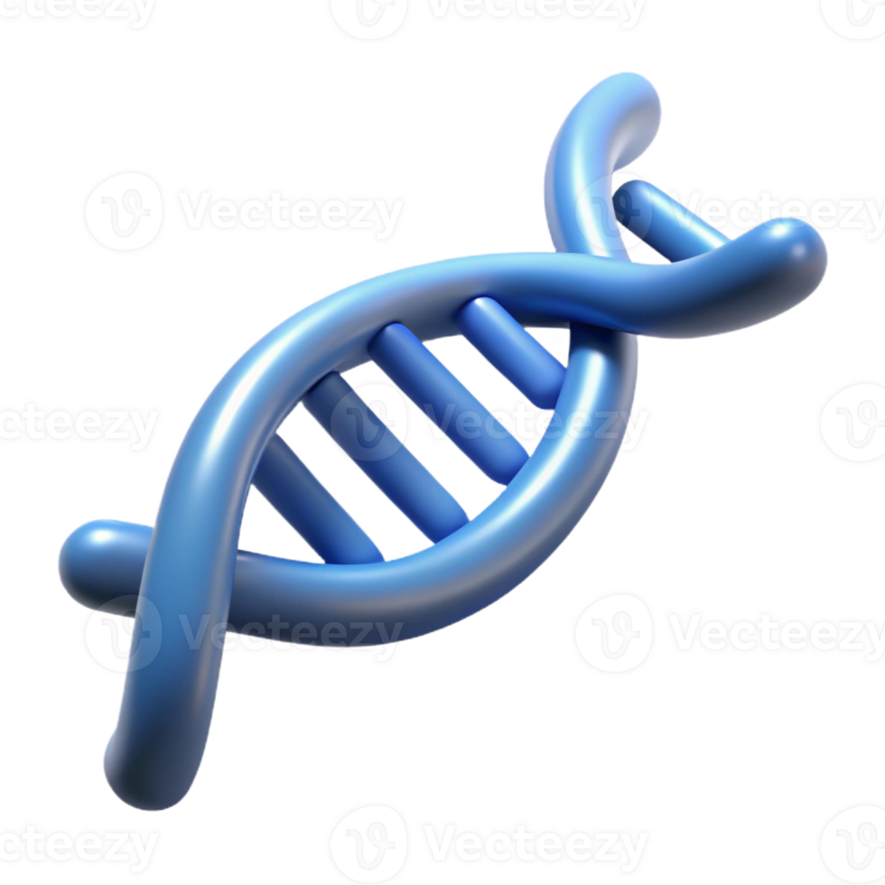 serene classic A single, stylized DNA strand with a double helix structure original png