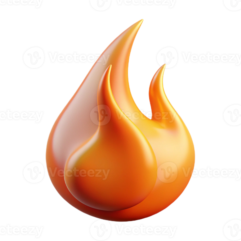 dramatic artistic A single, stylized flame with flickering, dynamic shapes high resolution png