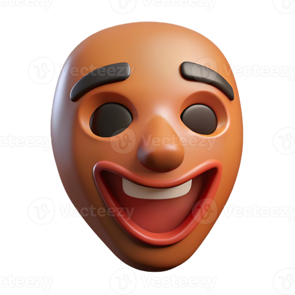 magnificent abstract A single, stylized mask with an expressive design 4K png