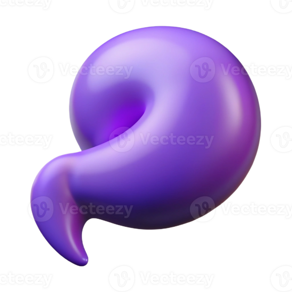 dramatic traditional A single, stylized speech bubble with a curved tail high resolution png