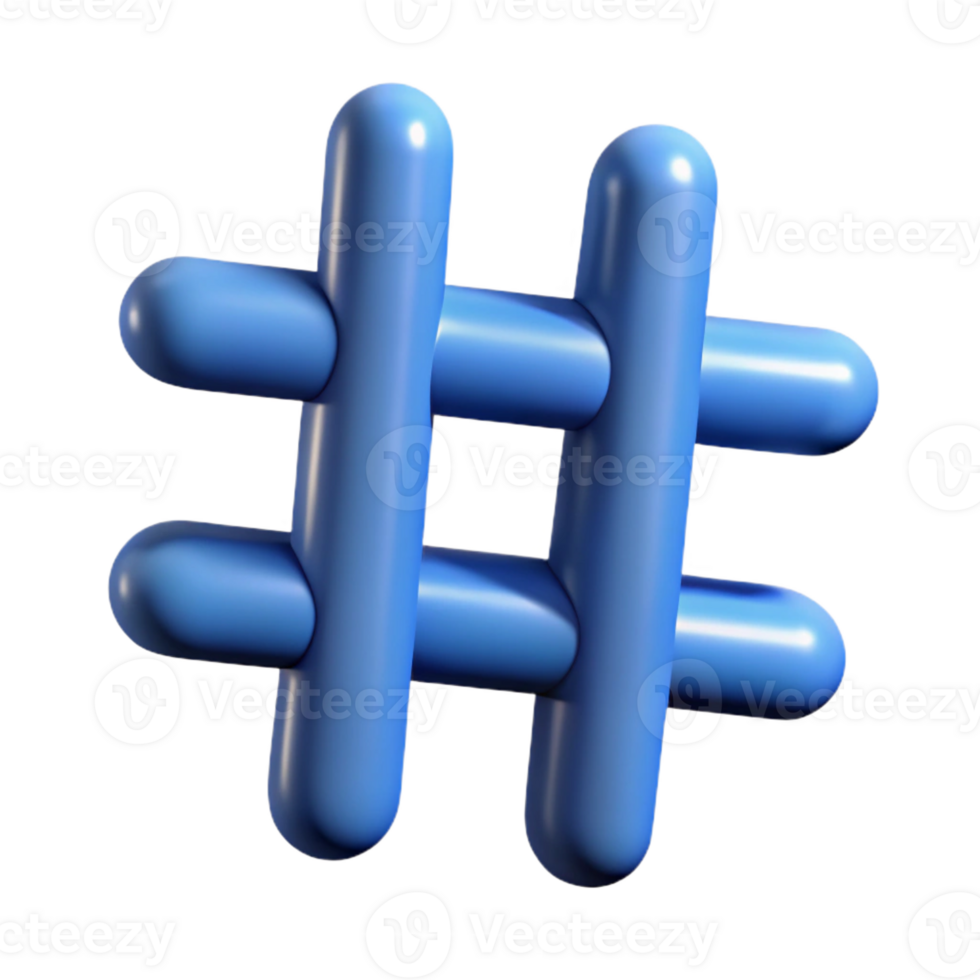 dramatic minimalist A single, stylized hashtag symbol with interconnected lines high quality png