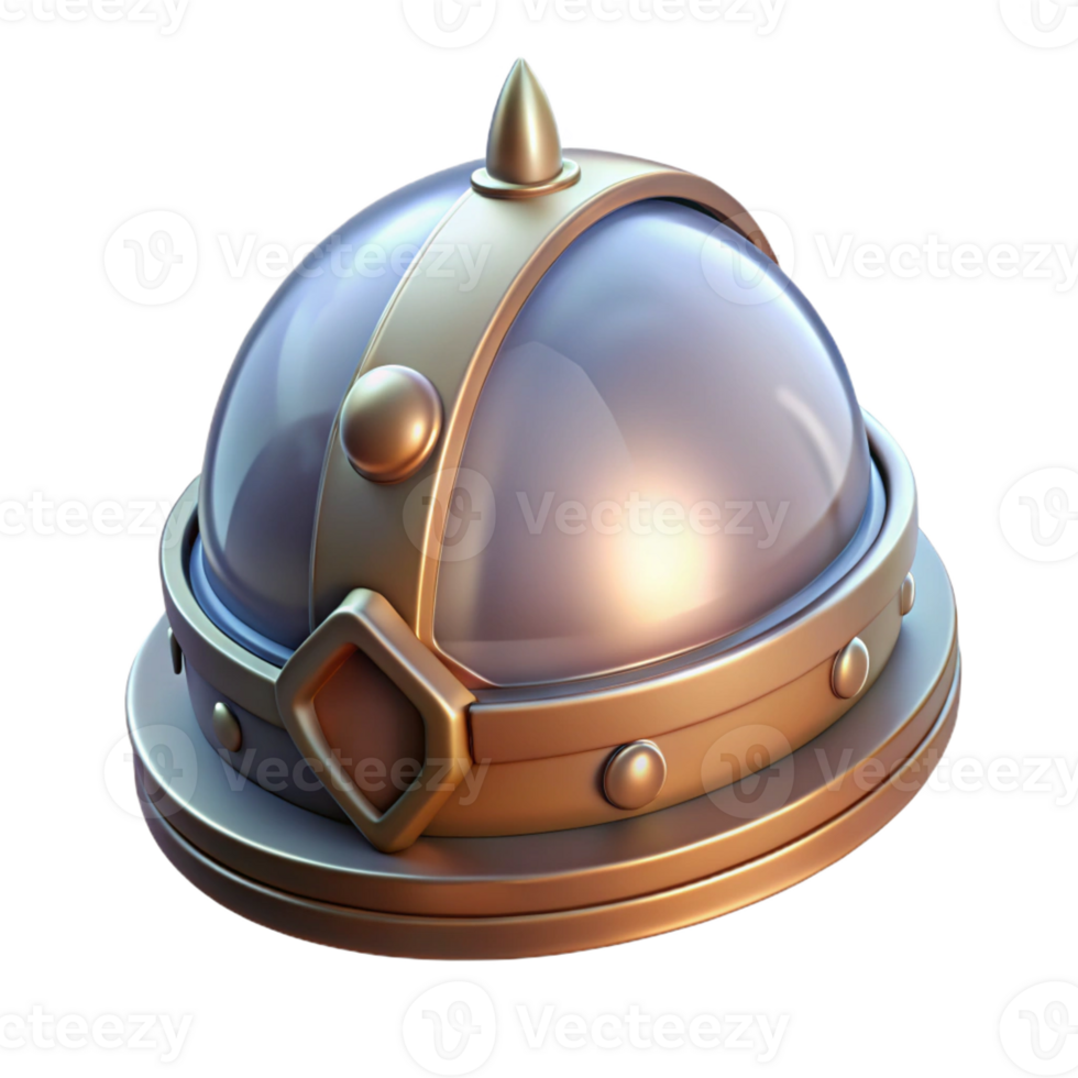 elegant abstract Helm of Invisibility, mythical headwear, transparent appearance, high quality png