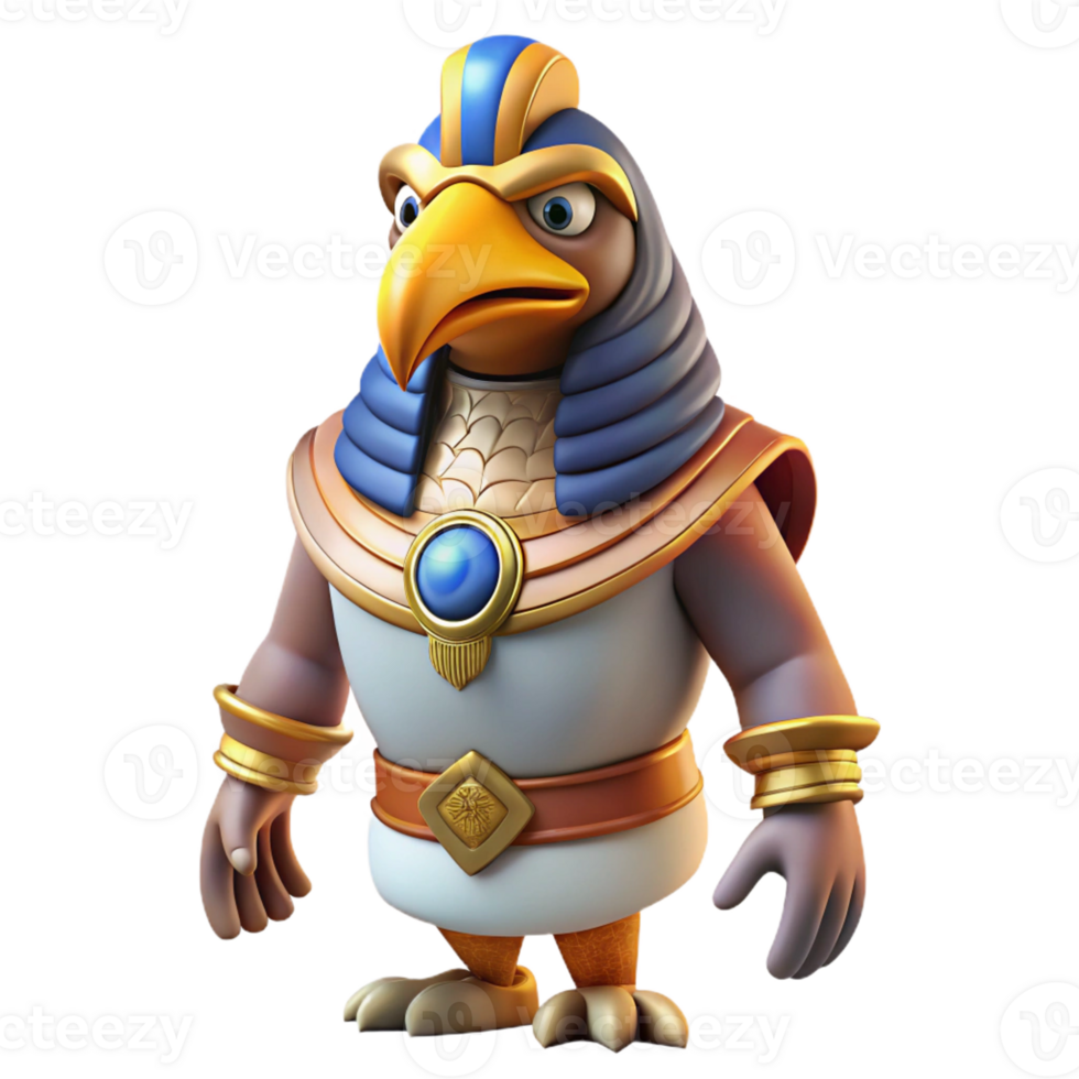 impressive artistic Horus, Egyptian god of the sky, falcon-headed, premium png
