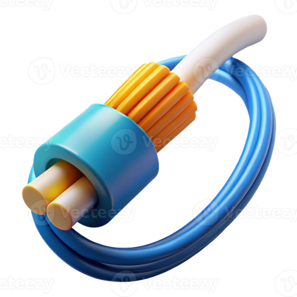 extraordinary rustic A fiber optic cable transmitting data detailed png