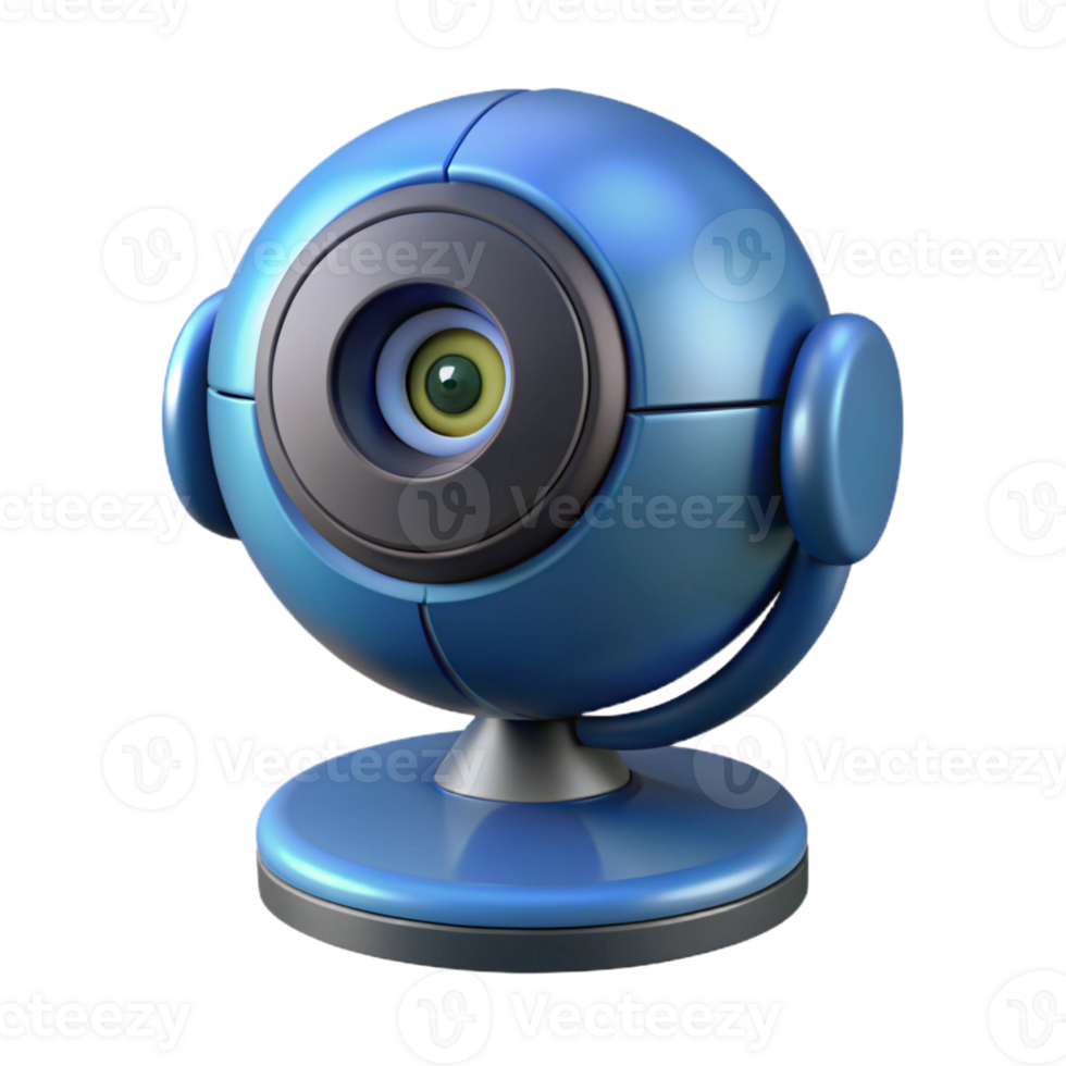 beautiful artistic A high-tech security camera with facial recognition exclusive png