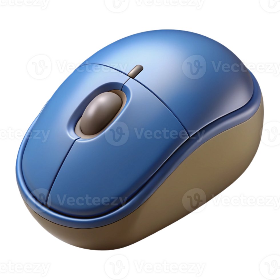 stunning vintage A computer mouse with ergonomic features 4K png