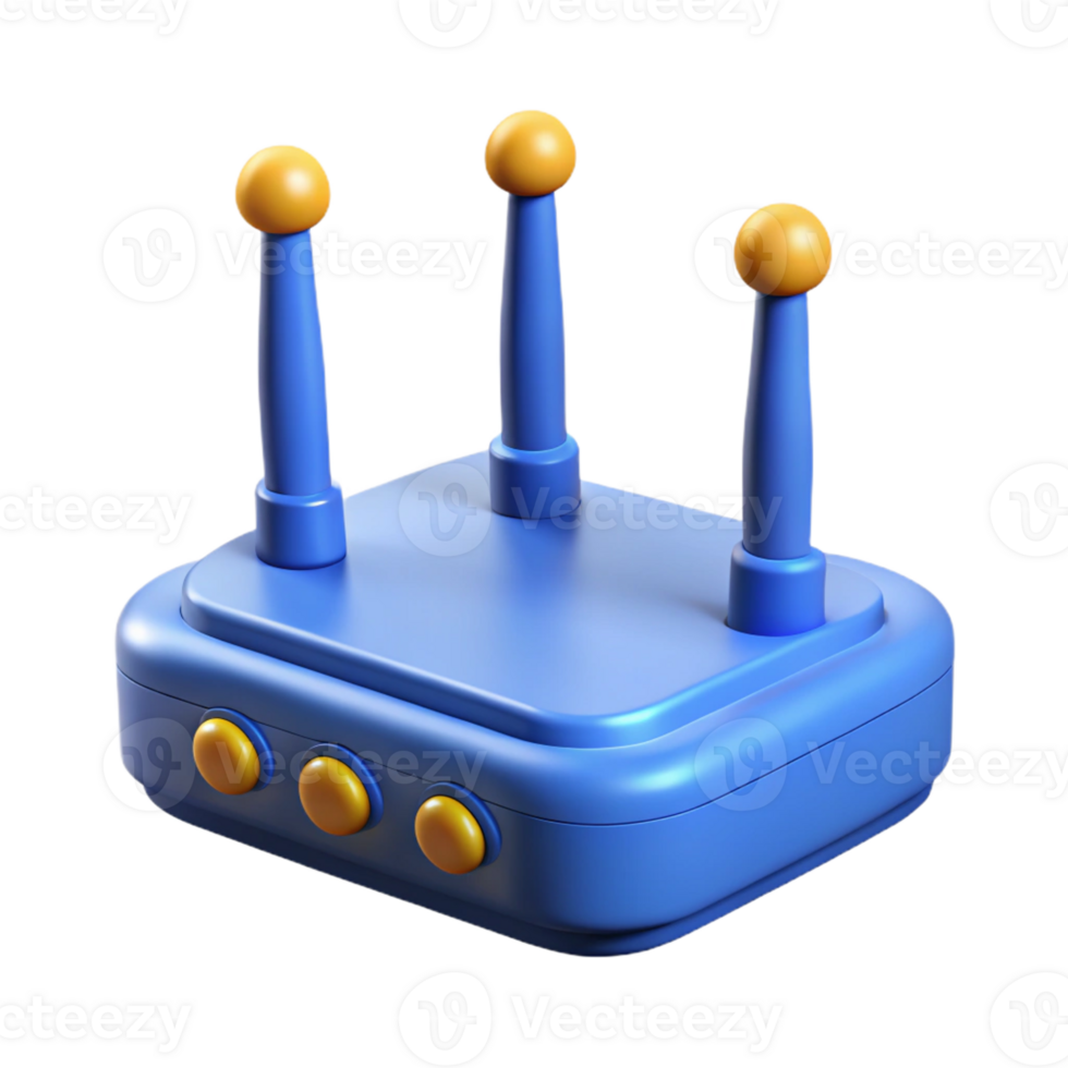 magnificent modern A network router with multiple antennas detailed png