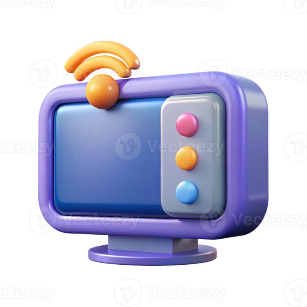 magnificent minimalist A smart TV with streaming capabilities premium png
