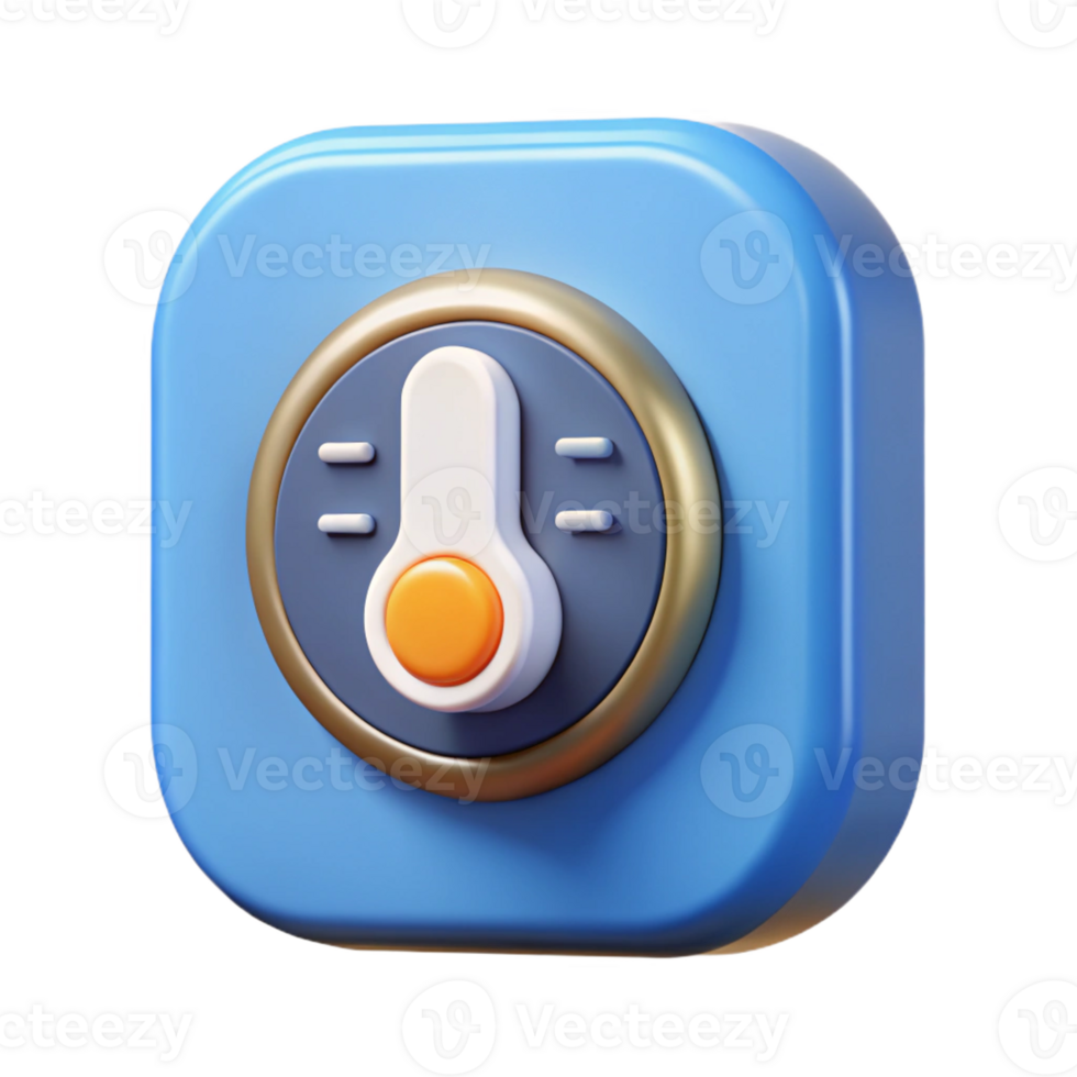 vibrant creative A smart thermostat with energy-saving features premium png