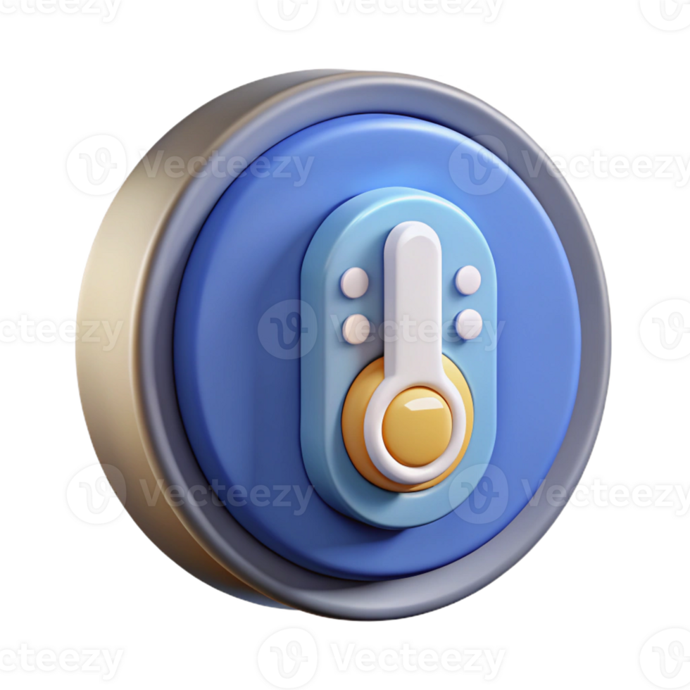 wonderful artistic A smart thermostat with energy-saving features original png