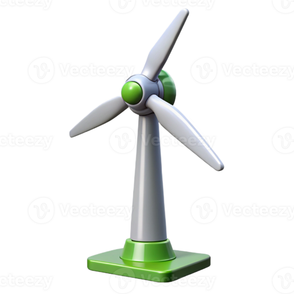 impressive contemporary A wind turbine generating clean energy authentic png