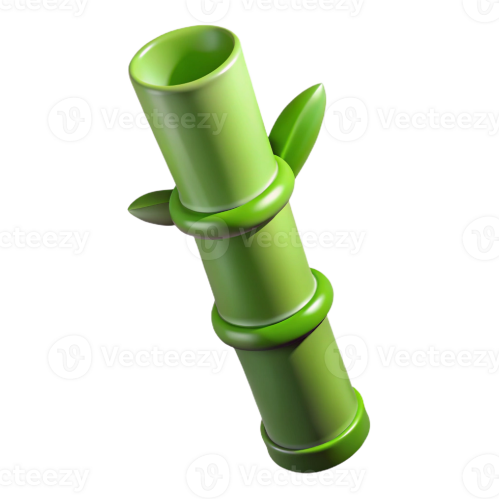 elegant abstract Green bamboo stalk exclusive png