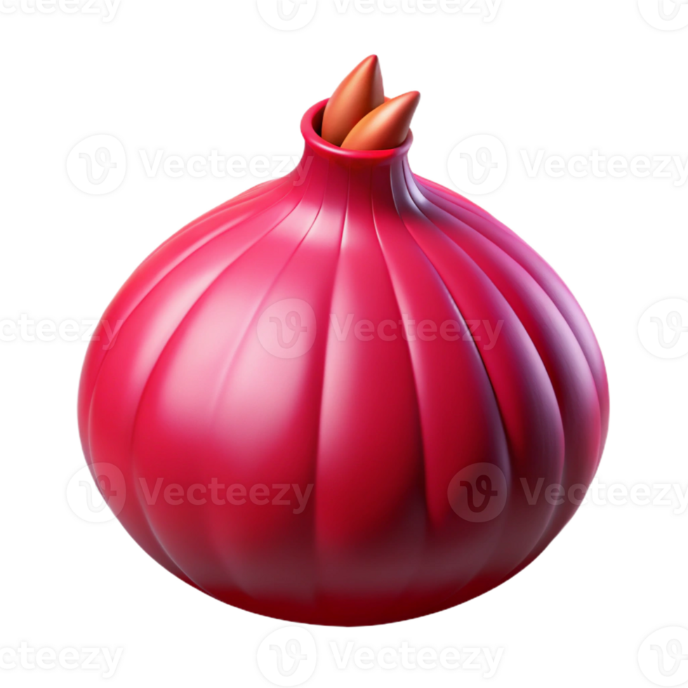 dramatic classic Red onion premium png